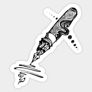Pen abstract style Sticker